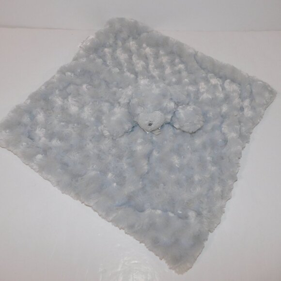 Blankets & Beyond Gray Swirl Rosette Plush Bear Security Blanket Baby lovey Nunu - Picture 3 of 8